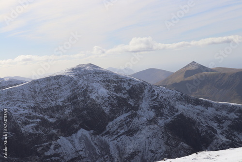 Snowdonia winter carneddau wales