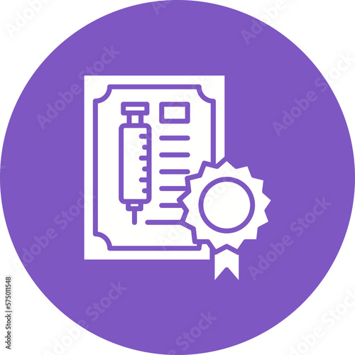 Vaccination Certificate Icon