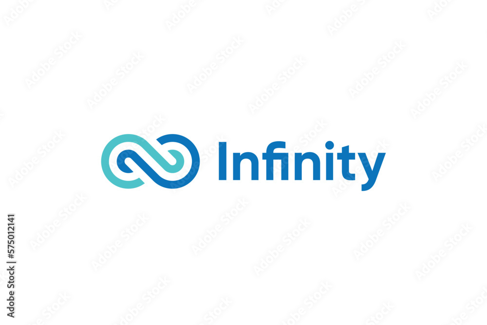 Infinity logo shape vector logo