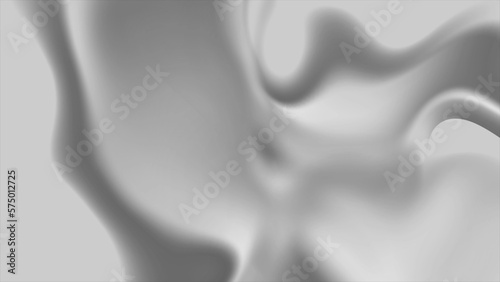 Abstract grey liquid waves futuristic background