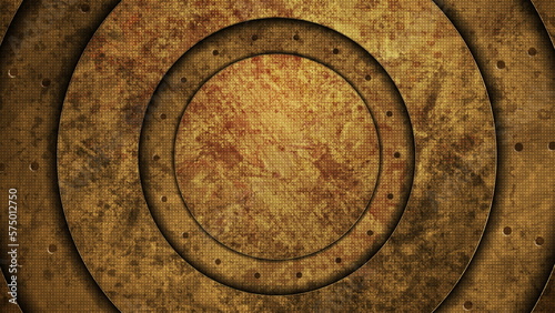 Brown technology abstract background with ancient grunge texture