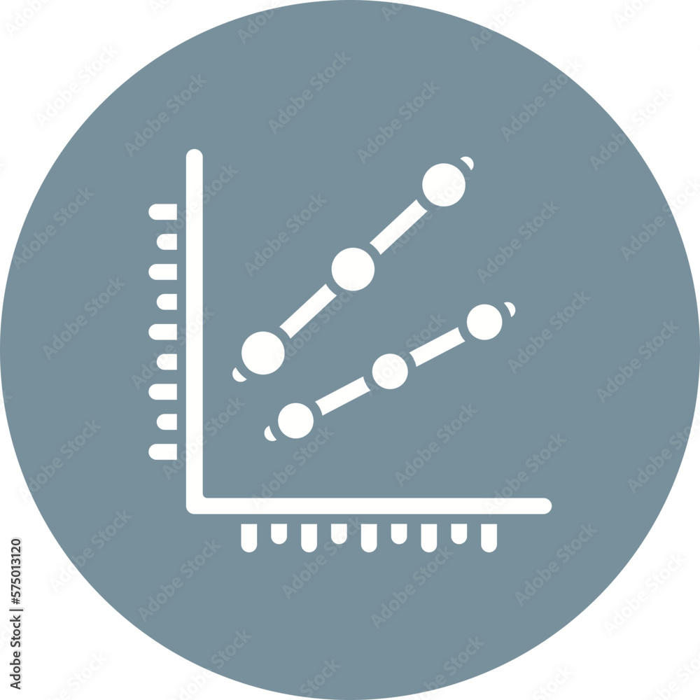 Line Graph Icon Line Graph Icon