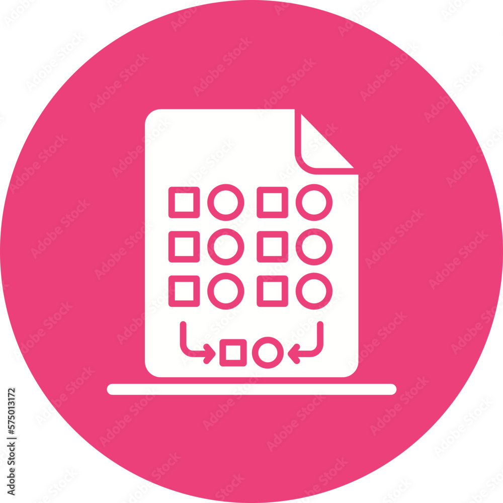 Random Sampling Icon Random Sampling Icon