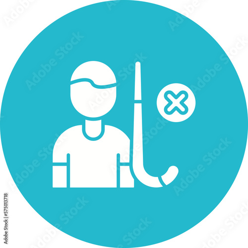 Canvas Print High Sticking Icon