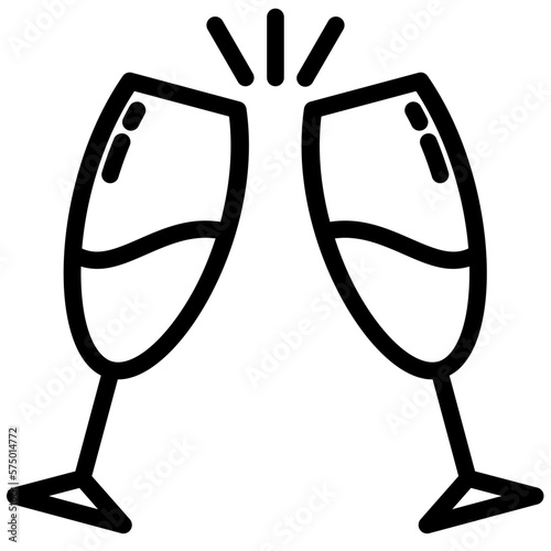 two glasses of champagne
