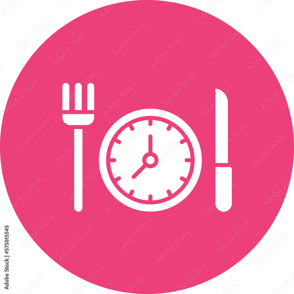 Fototapeta premium Scheduled Meals Icon