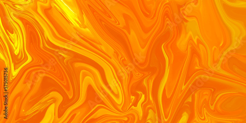 Abstract beautiful yellow or orange swirl liquid background. luxurious fire flames on a orange background .yellow liquid luxury marble surface design. Stylist colorful fluid abstract paint background.