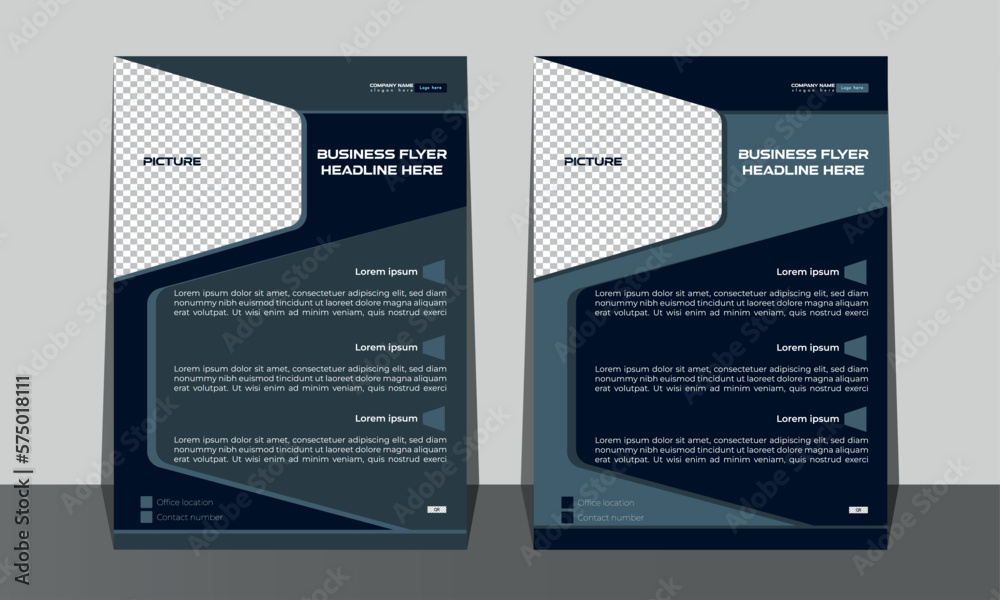 Obraz premium Business flyer design template
