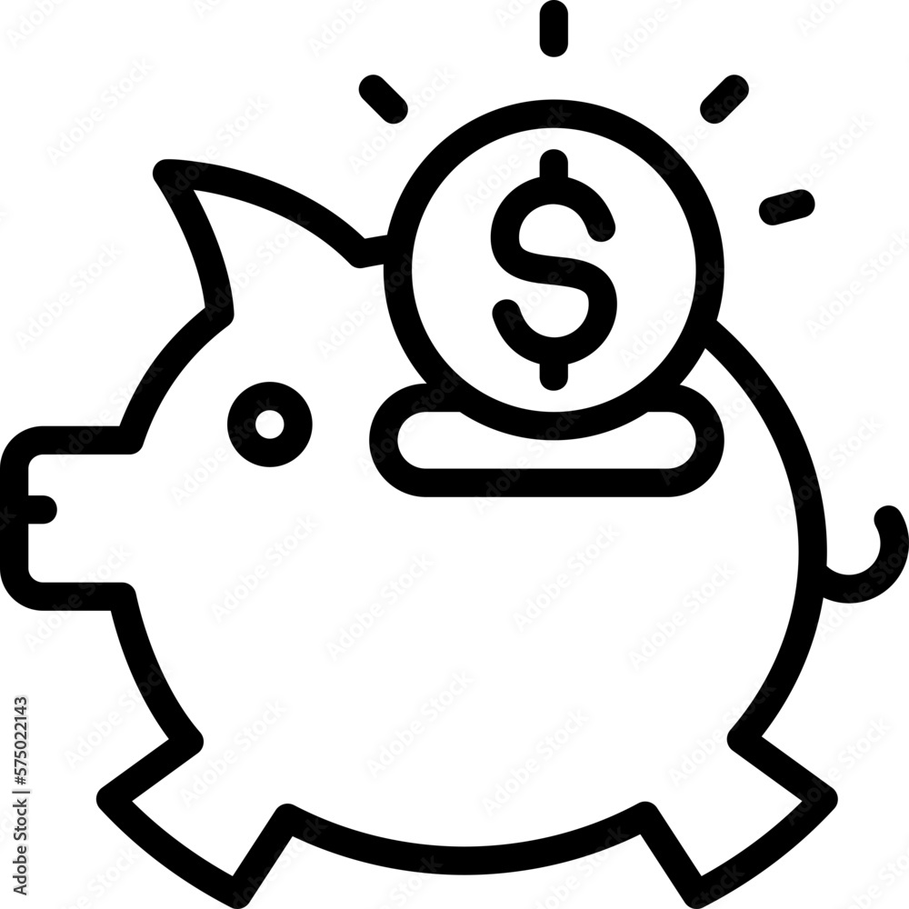 Piggy bank icon isolated useful for business, company, corporate, finance, business, money, bank, coin, exchange, currency, growth and all project design element Piggy bank icon isolated useful for business, company, corporate, finance, business, money, bank, coin, exchange, currency, growth and all project design element