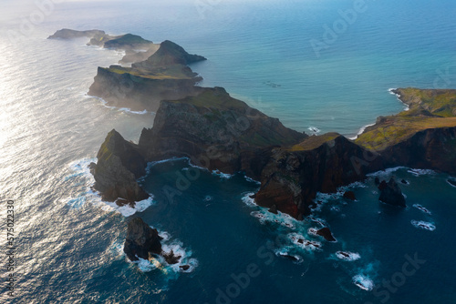 View of one of the best sights of Madeira Island. Cape Ponta de São Lourenço, Madeira Island, Portugal photo