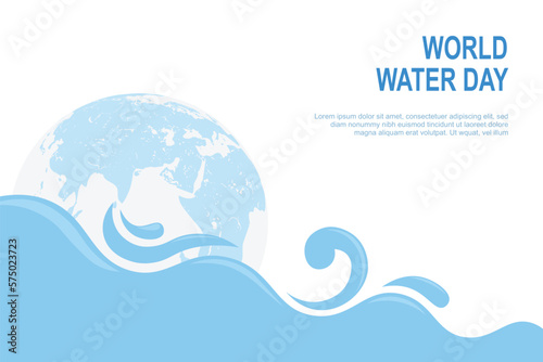 World Water Day background.