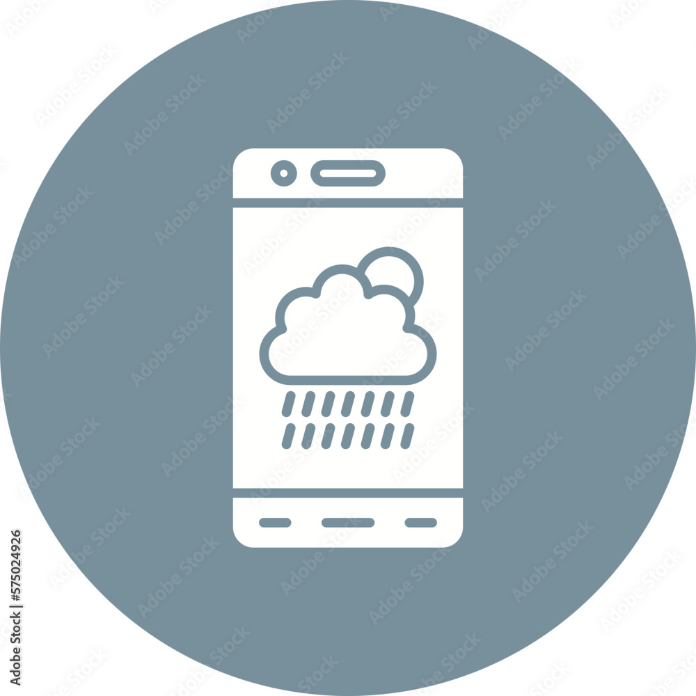 Mobile Weather Icon Mobile Weather Icon