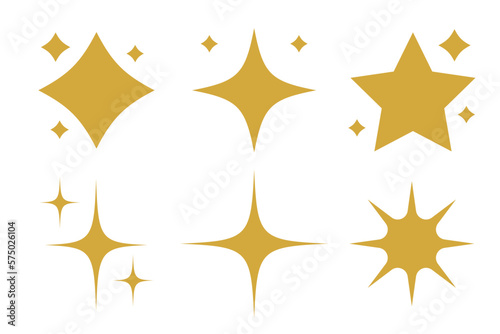 Sparkling Yellow Stars Set