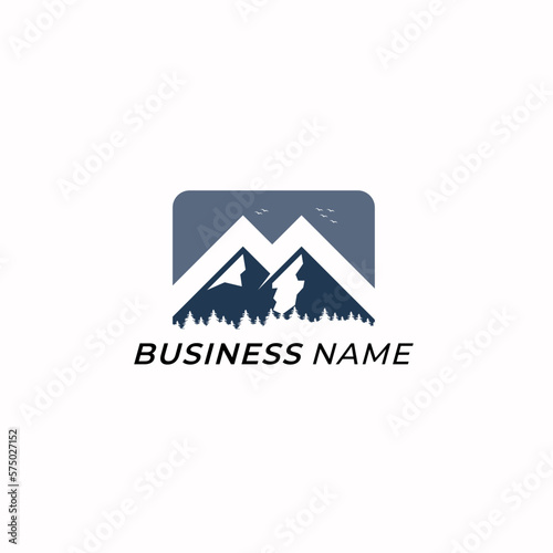 Free Download design logo combine mountain and letter M - GFXLoad