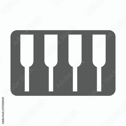 piano icon  keyboard vector  organ illustration