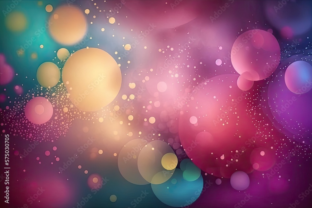 colourful pastel and glow particle abstract background, Generative AI illustration