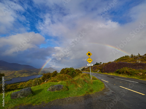 landscape along the kenmare road in the glengarriff national Park photo