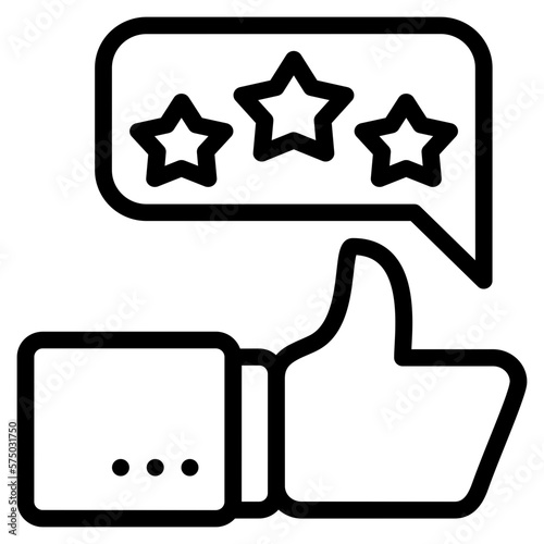Rating icon isolated useful for business, e commerce, retail, delivery, shopping and online design element