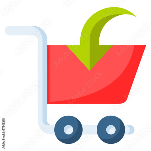 Add to cart icon isolated useful for business, e commerce, retail, delivery, shopping and online design element