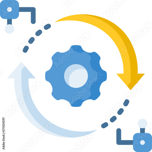 Algorithm icon isolated useful for development, business, technology, computer, internet and engineer design element