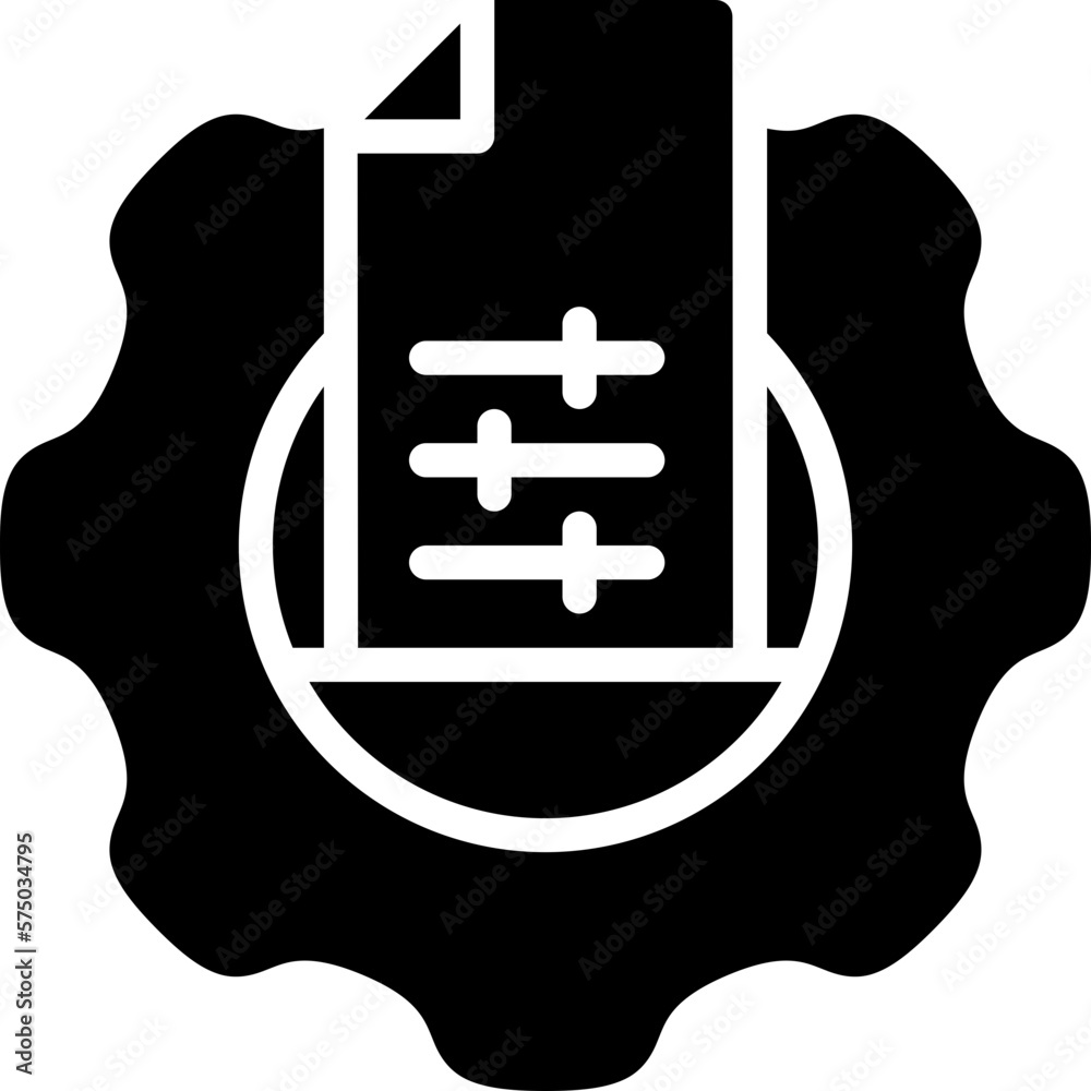 Setting file icon isolated useful for development, business, technology, computer, internet and engineer design element Setting file icon isolated useful for development, business, technology, computer, internet and engineer design element
