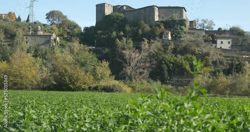 Pontremoli castle. Piagnaro Castle in Pontremoli.The museum of Stratue Stele della Lunigiana is housed in the ancient medieval building. Pontremoli, Tuscany, Italy photo