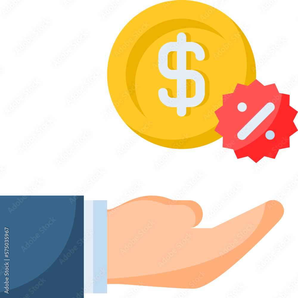 Commission icon isolated useful for marketing, technology, online, internet, advertising, development and business design element Commission icon isolated useful for marketing, technology, online, internet, advertising, development and business design element