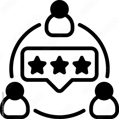 Reviewer icon isolated useful for marketing, technology, online, internet, advertising, development and business design element