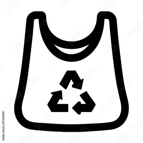 Plastic bag icon 