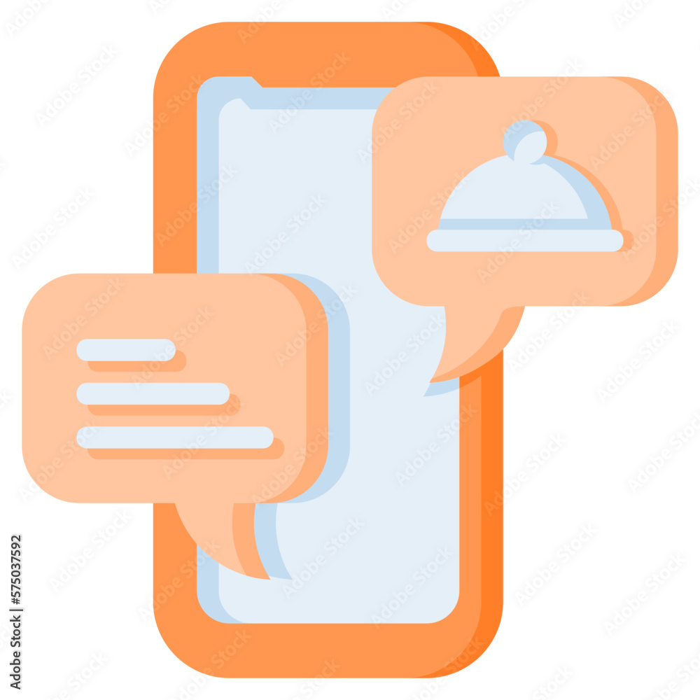 Chatting icon isolated useful for delivery, food, service, courier, online and restaurant design element Chatting icon isolated useful for delivery, food, service, courier, online and restaurant design element