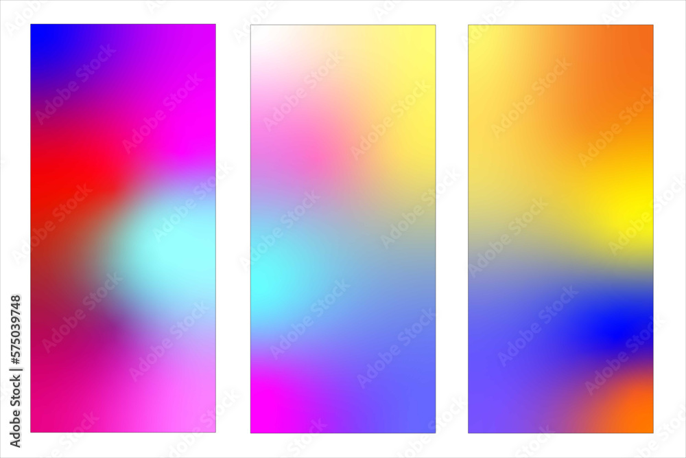 set of colorful banners,Gradient Background,Hyperspace speed effect in night starry sky bright purple blue galaxy square background,colorful Gradient Backdrops for Photos and Video