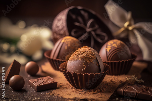 Easter chocolate egg. The chocolate egg entered the traditions of the Holy Week festivities. The chocolate egg tradition emerged in the th century, being an invention of European confectioners.