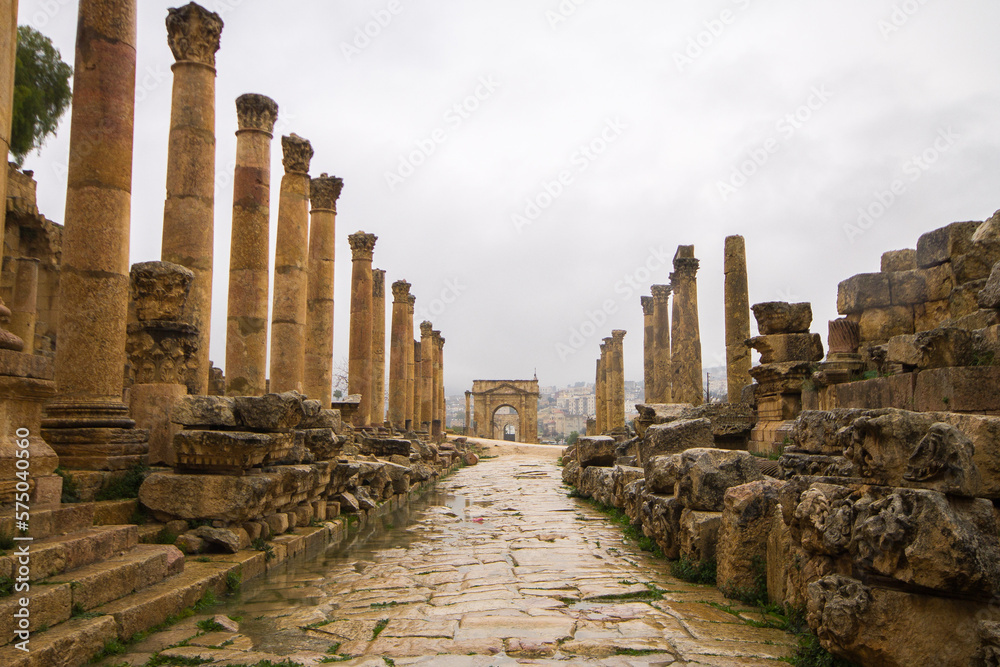 Ruins of a Roman city, Jerash, Jordan