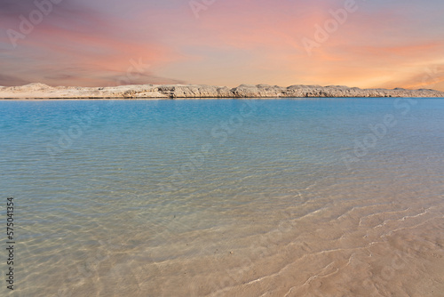 Ras Mohammed National Park, lake water sunset landscape, Sinai, Egypt