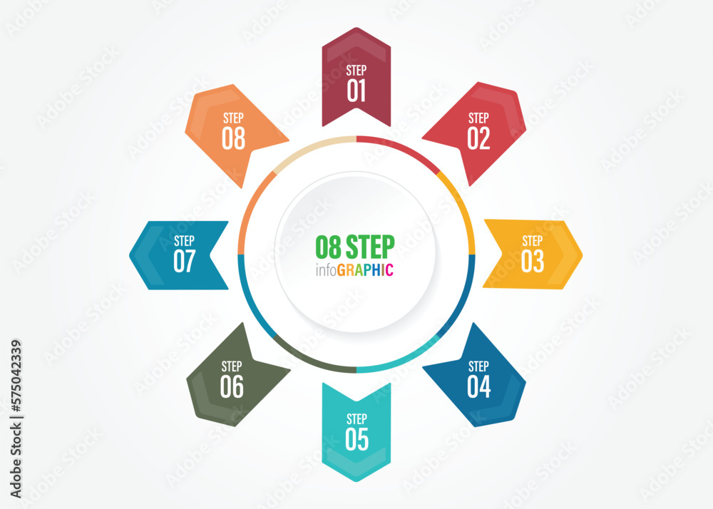 pie chart step infographics with arrow around, used for business, finance, flyer, brochure, ppt, design elements pie chart step infographics with arrow around, used for business, finance, flyer, brochure, ppt, design elements