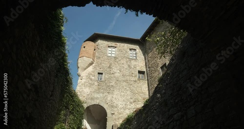 Castle of Pontremoli. Piagnaro Castle in Pontremoli.The museum of Stratue Stele della Lunigiana is housed in the ancient medieval building. Pontremoli, Tuscany, Italy photo