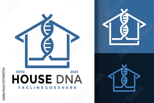 House Dna Building Property Science Biotechnology logo