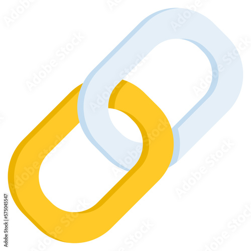 Link icon for growth, finance, marketing, graph, infographic, economy and accounting