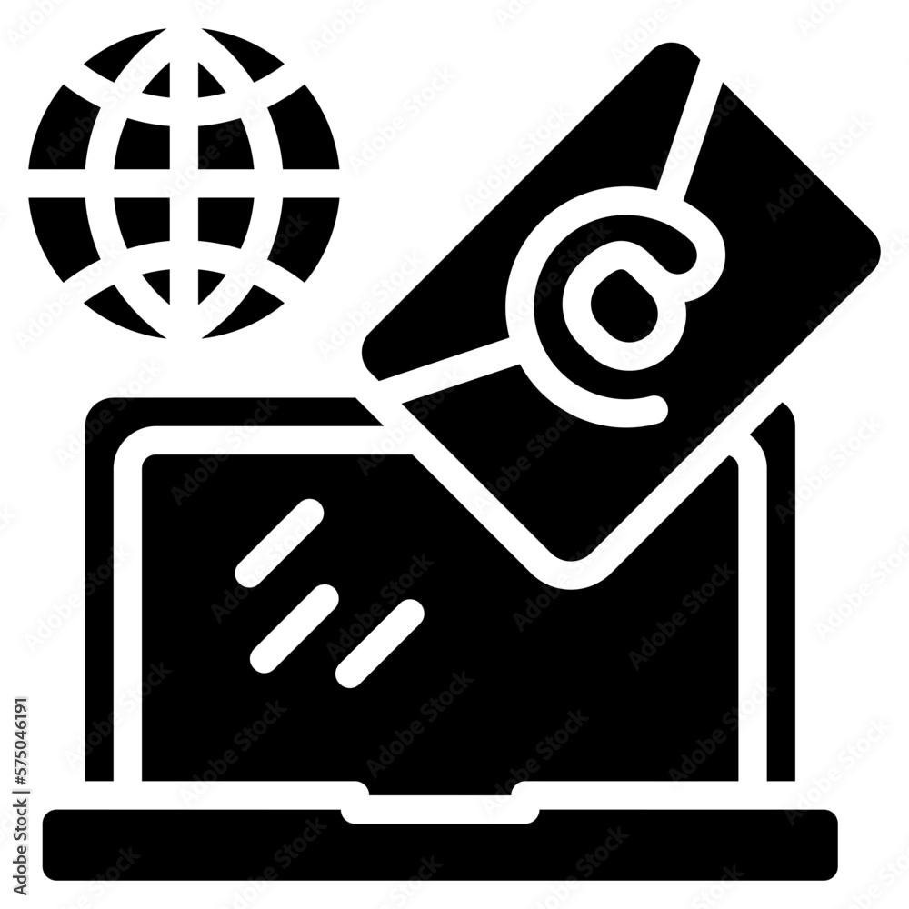 Email icon for growth, finance, marketing, graph, infographic, economy and accounting Email icon for growth, finance, marketing, graph, infographic, economy and accounting