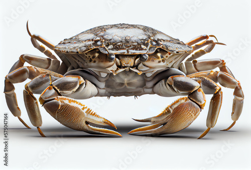crab on white, isolated, generative ai
