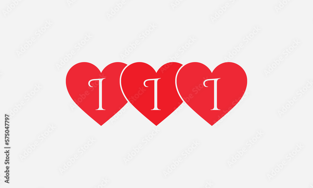 Colorful three hearts shape. Triple heart sign letters. Valentine icon and triple love symbol. Romance love with heart sign and letters Colorful three hearts shape. Triple heart sign letters. Valentine icon and triple love symbol. Romance love with heart sign and letters