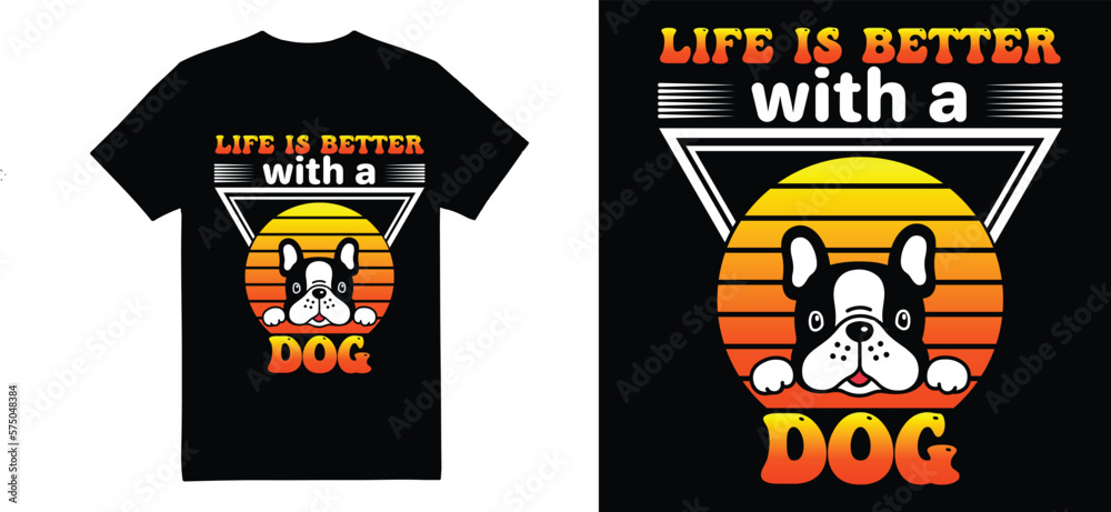 Dog T-shirt Design Template Bundle
