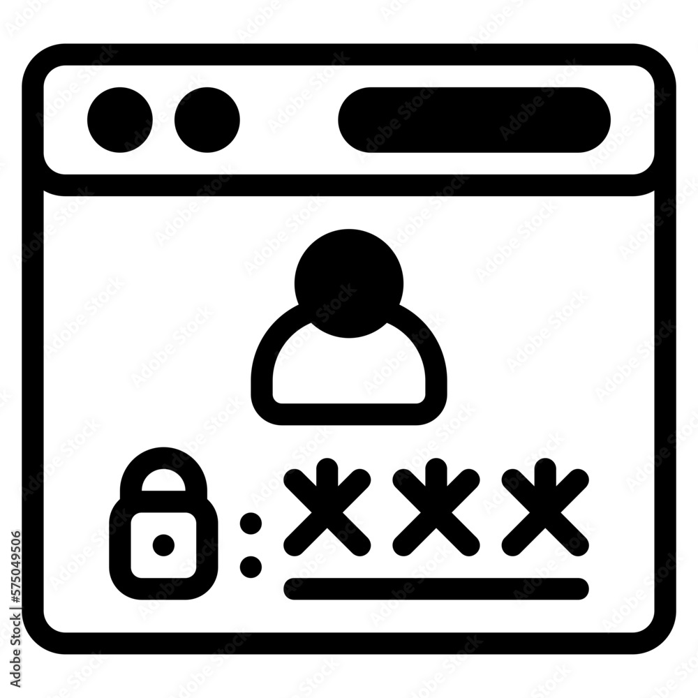 Login icon for elearning, online, webinar, learning, course, education and technology Login icon for elearning, online, webinar, learning, course, education and technology
