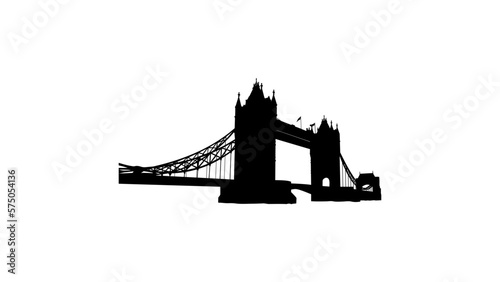 Tower Bridge silhouette