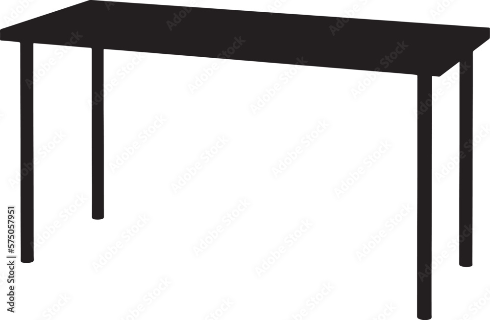 Desk vector icon. Table vector illustration flat design Desk vector icon. Table vector illustration flat design