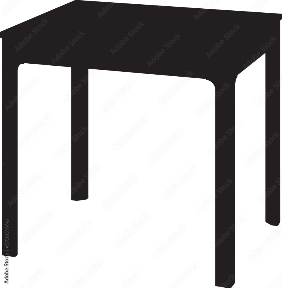 Desk vector icon. Table vector illustration flat design Desk vector icon. Table vector illustration flat design