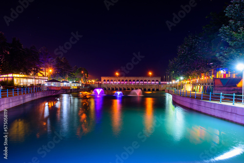 bridge at night