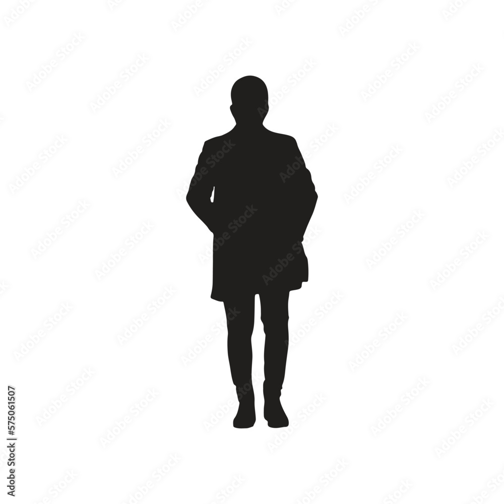 Man silhouettes. Male profiles isolated on white background. Vector illustration