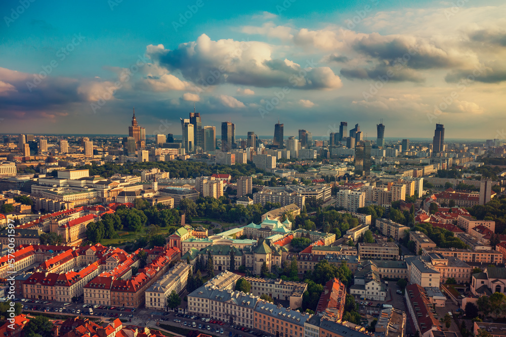 Obraz premium View of modern Warsaw