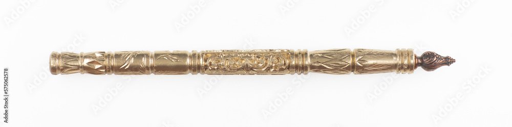 golden magic wand isolated on white background golden magic wand isolated on white background